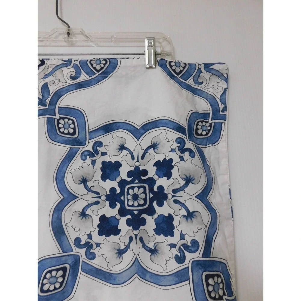 Southern Living Dillards Standard‎ 20 x 26 Pillow Sham Blue/Gray/White Cotton